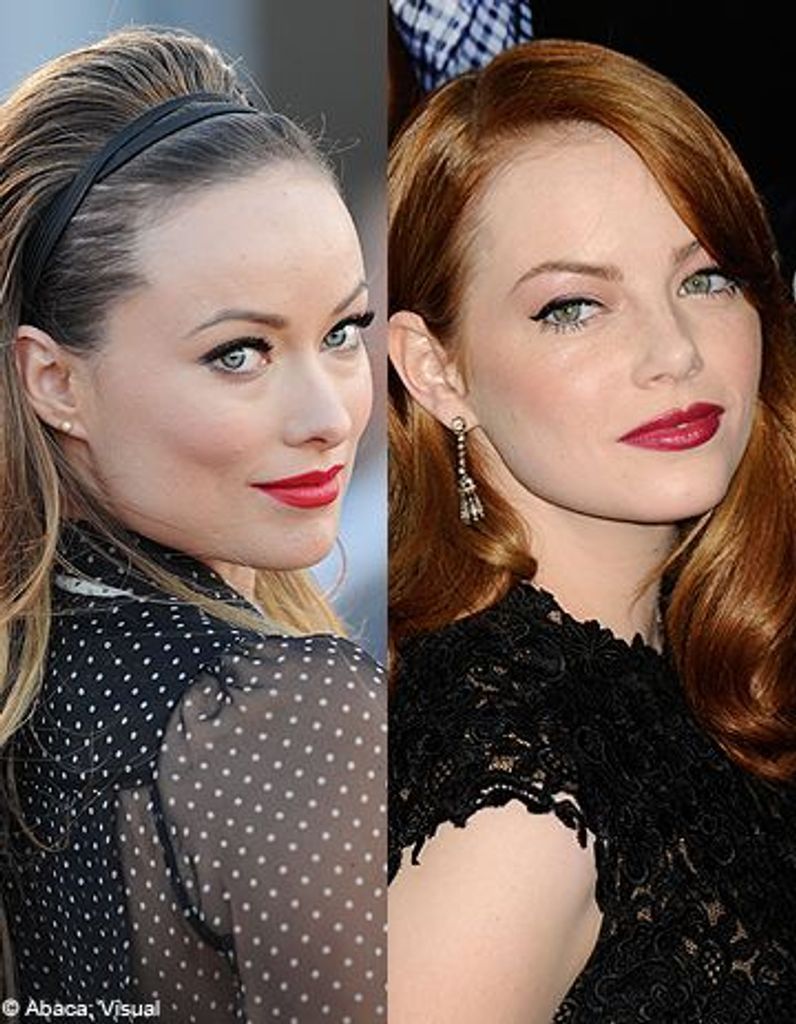 Emma Stone Et Olivia Wilde Nouvelles Egeries Revlon Elle