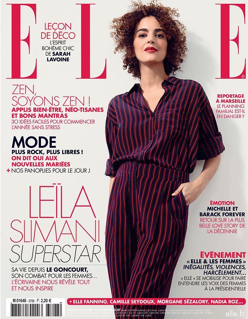 Leila Slimani Prix Goncourt En Couverture De Elle Cette Semaine Elle
