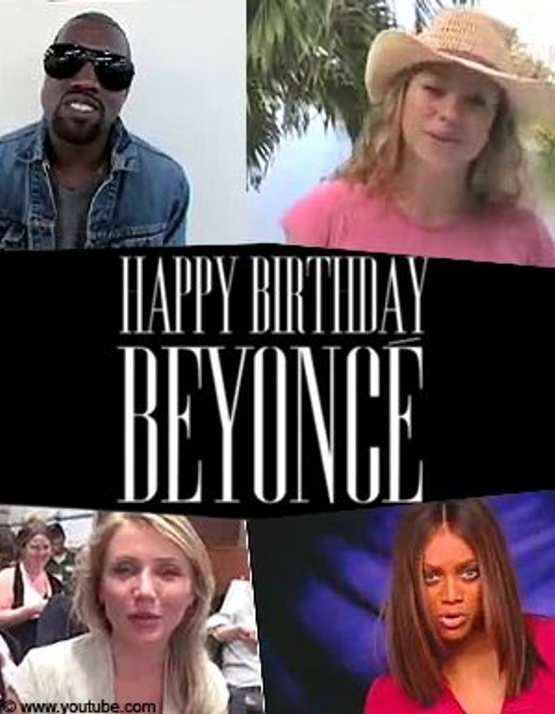 Video Les Stars Souhaitent Un Bon Anniversaire A Beyonce Elle Video Les Stars Souhaitent Un Bon Anniversaire A Beyonce Elle