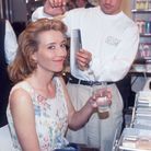 Emma Thompson en 1995 coiffée par la marque Jacques Dessange à Cannes