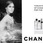 La ligne pour le bain de Chanel N°5 incarnée par l’actrice Ali MacGraw en 1966, shootée par Jérôme Ducrot