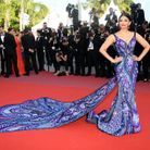 Aishwarya Rai sur le tapis rouge du Festival de Cannes en 2018