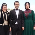 Nasim Adabi, Reza Akhlaghirad et Soudabeh Beizaee présentent le film "Un Homme intègre" à Cannes