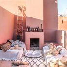 Une terrasse marocaine 100% rose