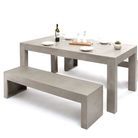Table et banc beton