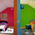 Une chambre d'enfant colorée