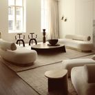 Un salon minimaliste à Tribeca