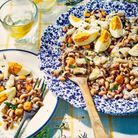 Salade de haricots cornille et morue
