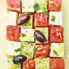 Salade grecque en cubes