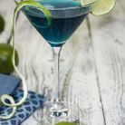 Cocktail blue lagoon vodka