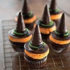 Cupcakes halloween chapeau de sorcière