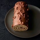 Biscuit roulé chocolat-noisette