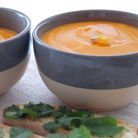 La soupe à l’esprit nordique, la soupe aux carottes, lait de coco-citronnelle et haddock 