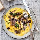 Omelette aux anchois et olives