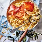 Linguine au gorgonzola et speck