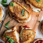 Grilled cheese caprese