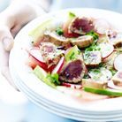 Salade de pastèque, tataki de thon