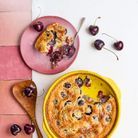 Clafoutis cerises-coco