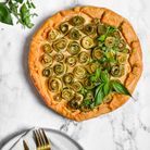 Tarte rustique courgette, ricotta, paprika fumé