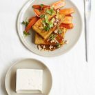 Tofu et carottes rôties, sauce miso