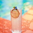 Cocktail « la vie en rose » au gin et vermouth