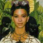 Beyoncé dans « Autoportrait au collier d'épines et colibri » de Frida Kahlo