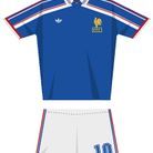 Le maillot de l’équipe de France de football en 1986