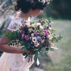 Bouquet de mariée mauve