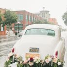 Mariage vintage décoration de voiture