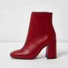 botte rouge femme