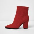 bottes femme rouge bordeaux