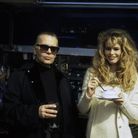 Claudia Schiffer et Karl Lagerfeld