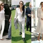 Le total-look blanc façon Angelina Jolie