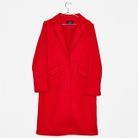 Manteau rouge androgyne Bershka