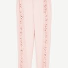 Pantalon à volants rose poudré Zara