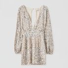robe sequin pull and bear
