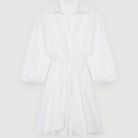 Robe chemise blanche Maje