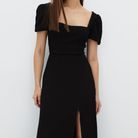MA PETITE ROBE NOIRE RESILLE - STRADIVARIUS - T. L - NEUVE