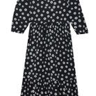 Robe Longue Fleurie Stradivarius Taille L - Occasion Très Bon état, Rouge Et Blanc