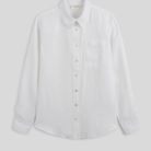 Chemise Blanche Marlboro Classics En Lin - Taille 44 Pour Femme (Très Bon état)