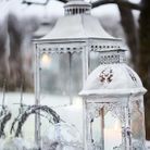 Décoration de Noël extérieur : des lanternes anciennes