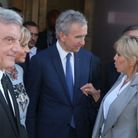 Brigitte Macron avec Bernard Arnault et Sidney Toledano