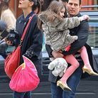 Tom Cruise, Katie Holmes et leur fille Suri en balade à New York