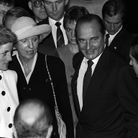Lady Di, Jacques Chirac et le prince Charles en 1988 à la mairie de Paris