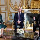 Entretien entre le duc et la duchesse de Cambridge, et François Hollande