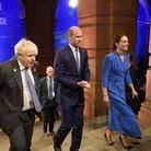 Le couple royal aux cotés du Premier ministre britannique, Boris Johnson