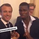 Paul Pogba et Emmanuel Macron