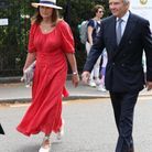 Michael et Carole Middleton au tournoi de Tennis de Wimbledon en juillet 2021