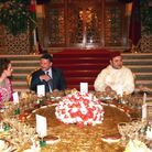 Le roi du Maroc et son épouse reçoivent le roi de Jordanie Abdullah II et son épouse la reine Rania, en 2008. 