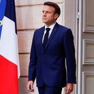 Emmanuel Macron arrive à sa cérémonie d'investiture 